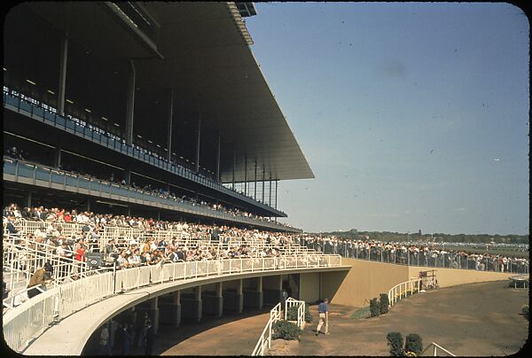 [306 Views of Aqueduct Raceway for Unpublished Sports Illustrated Article], Walker Evans (American, St. Louis, Missouri 1903–1975 New Haven, Connecticut), Color film transparency