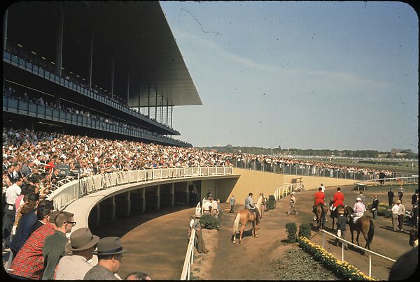 [306 Views of Aqueduct Raceway for Unpublished Sports Illustrated Article], Walker Evans (American, St. Louis, Missouri 1903–1975 New Haven, Connecticut), Color film transparency