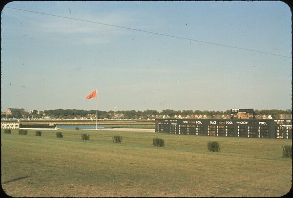 [306 Views of Aqueduct Raceway for Unpublished Sports Illustrated Article], Walker Evans (American, St. Louis, Missouri 1903–1975 New Haven, Connecticut), Color film transparency
