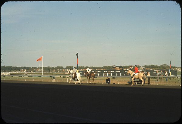 [306 Views of Aqueduct Raceway for Unpublished Sports Illustrated Article], Walker Evans (American, St. Louis, Missouri 1903–1975 New Haven, Connecticut), Color film transparency