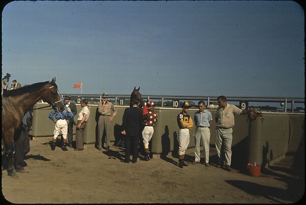 [306 Views of Aqueduct Raceway for Unpublished Sports Illustrated Article], Walker Evans (American, St. Louis, Missouri 1903–1975 New Haven, Connecticut), Color film transparency