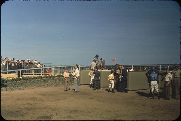[306 Views of Aqueduct Raceway for Unpublished Sports Illustrated Article], Walker Evans (American, St. Louis, Missouri 1903–1975 New Haven, Connecticut), Color film transparency