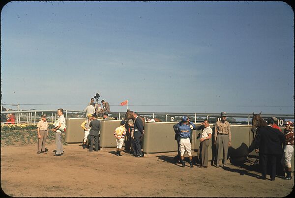 [306 Views of Aqueduct Raceway for Unpublished Sports Illustrated Article], Walker Evans (American, St. Louis, Missouri 1903–1975 New Haven, Connecticut), Color film transparency