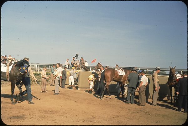 [306 Views of Aqueduct Raceway for Unpublished Sports Illustrated Article], Walker Evans (American, St. Louis, Missouri 1903–1975 New Haven, Connecticut), Color film transparency