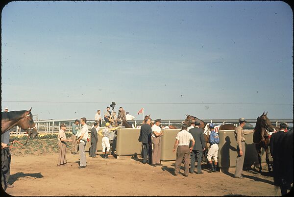 [306 Views of Aqueduct Raceway for Unpublished Sports Illustrated Article], Walker Evans (American, St. Louis, Missouri 1903–1975 New Haven, Connecticut), Color film transparency