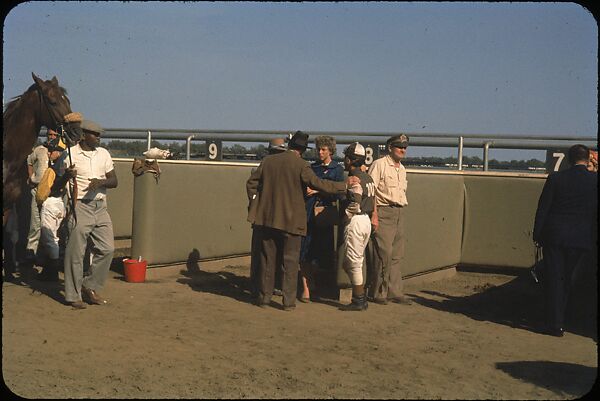 [306 Views of Aqueduct Raceway for Unpublished Sports Illustrated Article], Walker Evans (American, St. Louis, Missouri 1903–1975 New Haven, Connecticut), Color film transparency