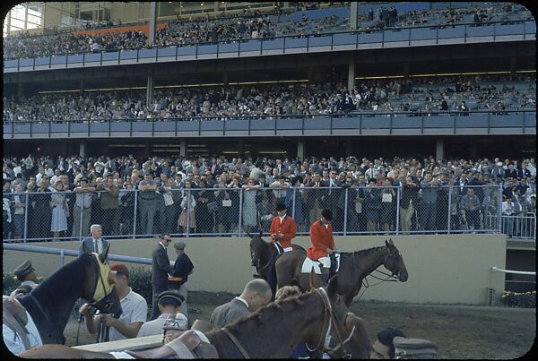 [306 Views of Aqueduct Raceway for Unpublished Sports Illustrated Article], Walker Evans (American, St. Louis, Missouri 1903–1975 New Haven, Connecticut), Color film transparency