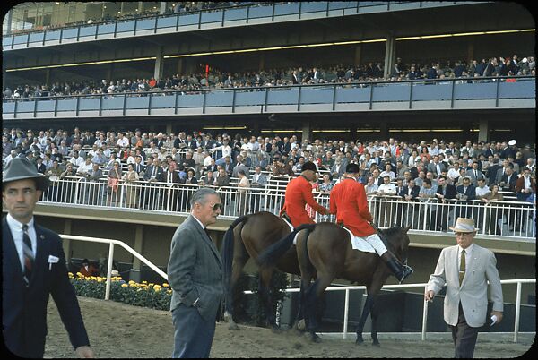 [306 Views of Aqueduct Raceway for Unpublished Sports Illustrated Article], Walker Evans (American, St. Louis, Missouri 1903–1975 New Haven, Connecticut), Color film transparency