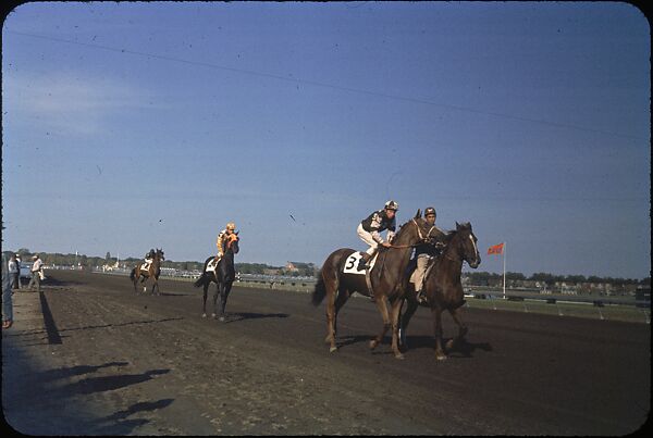[306 Views of Aqueduct Raceway for Unpublished Sports Illustrated Article], Walker Evans (American, St. Louis, Missouri 1903–1975 New Haven, Connecticut), Color film transparency