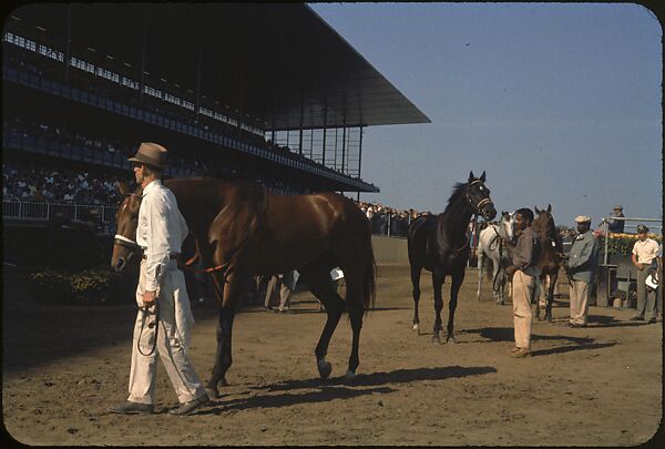 [306 Views of Aqueduct Raceway for Unpublished Sports Illustrated Article], Walker Evans (American, St. Louis, Missouri 1903–1975 New Haven, Connecticut), Color film transparency