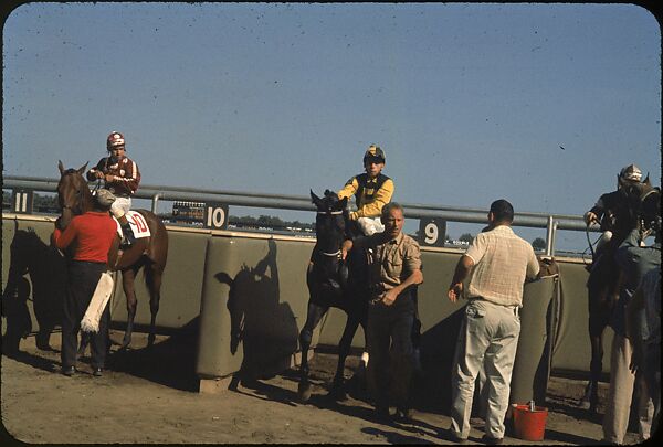 [306 Views of Aqueduct Raceway for Unpublished Sports Illustrated Article], Walker Evans (American, St. Louis, Missouri 1903–1975 New Haven, Connecticut), Color film transparency