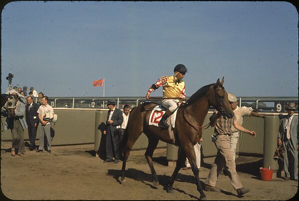 [306 Views of Aqueduct Raceway for Unpublished Sports Illustrated Article], Walker Evans (American, St. Louis, Missouri 1903–1975 New Haven, Connecticut), Color film transparency
