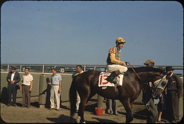 [306 Views of Aqueduct Raceway for Unpublished Sports Illustrated Article], Walker Evans (American, St. Louis, Missouri 1903–1975 New Haven, Connecticut), Color film transparency