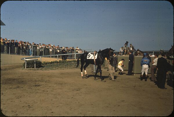 [306 Views of Aqueduct Raceway for Unpublished Sports Illustrated Article], Walker Evans (American, St. Louis, Missouri 1903–1975 New Haven, Connecticut), Color film transparency