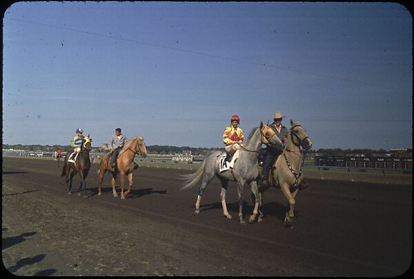 [306 Views of Aqueduct Raceway for Unpublished Sports Illustrated Article], Walker Evans (American, St. Louis, Missouri 1903–1975 New Haven, Connecticut), Color film transparency