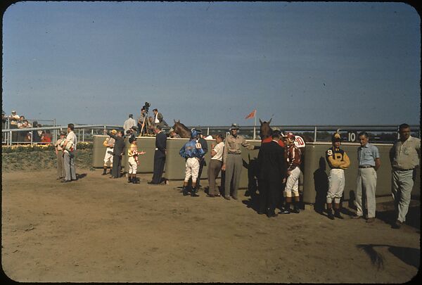 [306 Views of Aqueduct Raceway for Unpublished Sports Illustrated Article], Walker Evans (American, St. Louis, Missouri 1903–1975 New Haven, Connecticut), Color film transparency