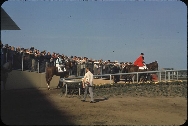 [306 Views of Aqueduct Raceway for Unpublished Sports Illustrated Article], Walker Evans (American, St. Louis, Missouri 1903–1975 New Haven, Connecticut), Color film transparency