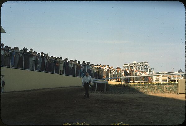 [306 Views of Aqueduct Raceway for Unpublished Sports Illustrated Article], Walker Evans (American, St. Louis, Missouri 1903–1975 New Haven, Connecticut), Color film transparency