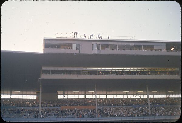 [306 Views of Aqueduct Raceway for Unpublished Sports Illustrated Article], Walker Evans (American, St. Louis, Missouri 1903–1975 New Haven, Connecticut), Color film transparency