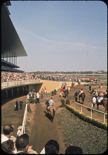 [306 Views of Aqueduct Raceway for Unpublished Sports Illustrated Article], Walker Evans (American, St. Louis, Missouri 1903–1975 New Haven, Connecticut), Color film transparency