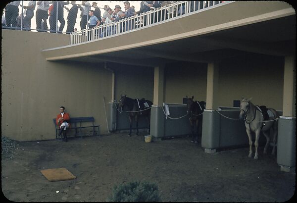 [306 Views of Aqueduct Raceway for Unpublished Sports Illustrated Article], Walker Evans (American, St. Louis, Missouri 1903–1975 New Haven, Connecticut), Color film transparency