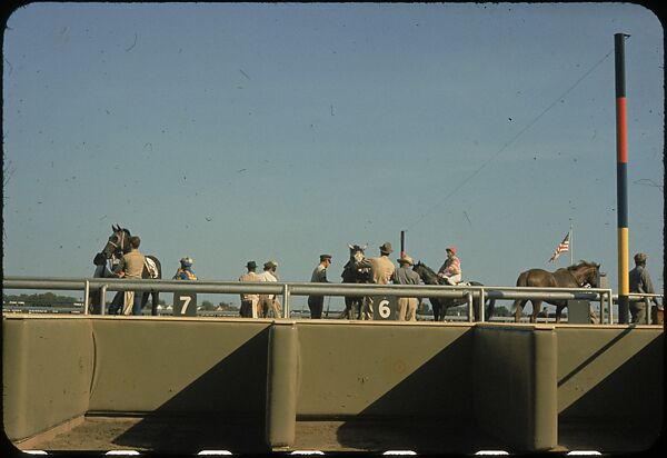 [306 Views of Aqueduct Raceway for Unpublished Sports Illustrated Article], Walker Evans (American, St. Louis, Missouri 1903–1975 New Haven, Connecticut), Color film transparency