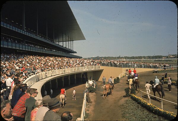 [306 Views of Aqueduct Raceway for Unpublished Sports Illustrated Article], Walker Evans (American, St. Louis, Missouri 1903–1975 New Haven, Connecticut), Color film transparency