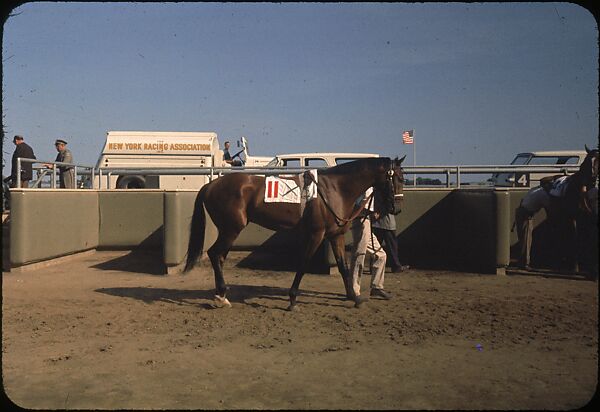 [306 Views of Aqueduct Raceway for Unpublished Sports Illustrated Article], Walker Evans (American, St. Louis, Missouri 1903–1975 New Haven, Connecticut), Color film transparency