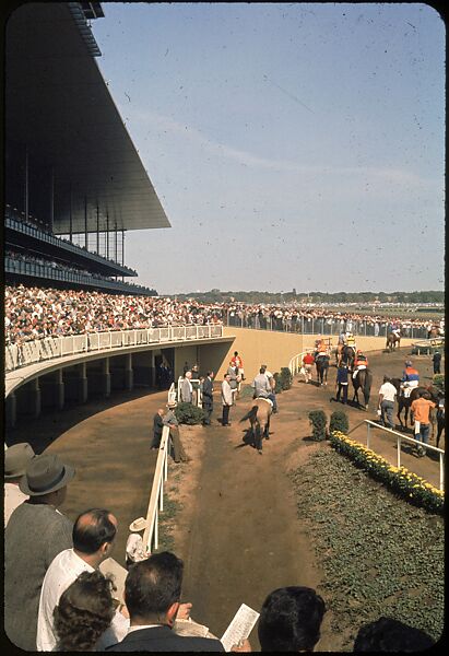 [306 Views of Aqueduct Raceway for Unpublished Sports Illustrated Article], Walker Evans (American, St. Louis, Missouri 1903–1975 New Haven, Connecticut), Color film transparency