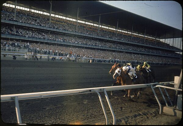 [306 Views of Aqueduct Raceway for Unpublished Sports Illustrated Article], Walker Evans (American, St. Louis, Missouri 1903–1975 New Haven, Connecticut), Color film transparency