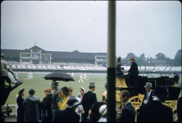 [65 Views of Eton vs. Harrow Cricket Match, London, for Sports Illustrated Article], Walker Evans (American, St. Louis, Missouri 1903–1975 New Haven, Connecticut), Color film transparency