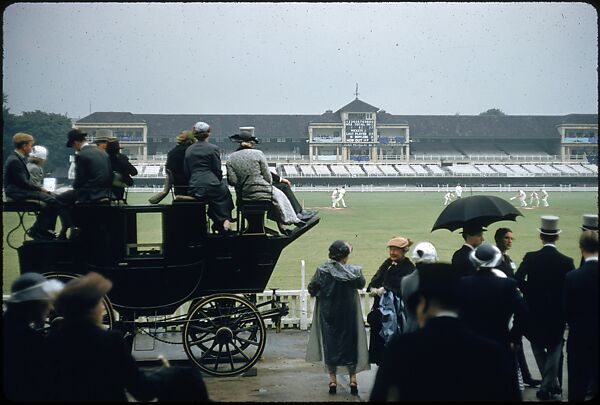 [65 Views of Eton vs. Harrow Cricket Match, London, for Sports Illustrated Article], Walker Evans (American, St. Louis, Missouri 1903–1975 New Haven, Connecticut), Color film transparency
