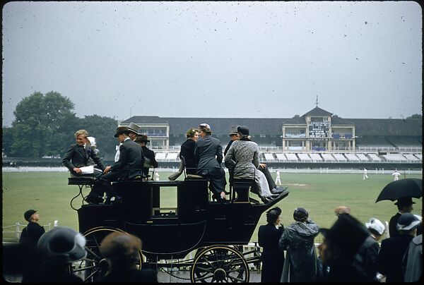 [65 Views of Eton vs. Harrow Cricket Match, London, for Sports Illustrated Article], Walker Evans (American, St. Louis, Missouri 1903–1975 New Haven, Connecticut), Color film transparency