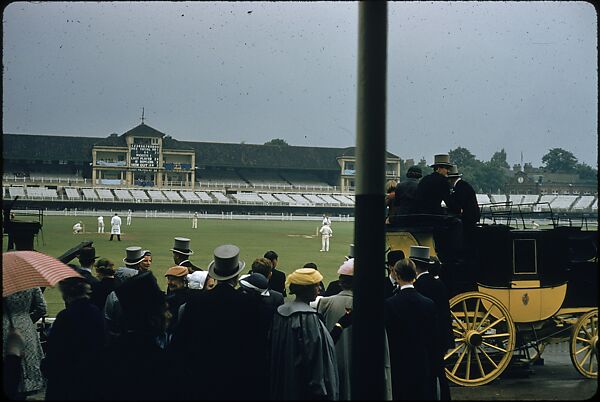 [65 Views of Eton vs. Harrow Cricket Match, London, for Sports Illustrated Article], Walker Evans (American, St. Louis, Missouri 1903–1975 New Haven, Connecticut), Color film transparency