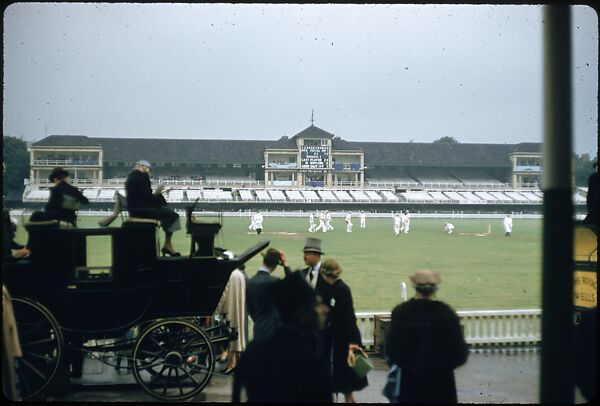 [65 Views of Eton vs. Harrow Cricket Match, London, for Sports Illustrated Article], Walker Evans (American, St. Louis, Missouri 1903–1975 New Haven, Connecticut), Color film transparency