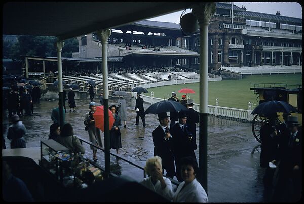 [65 Views of Eton vs. Harrow Cricket Match, London, for Sports Illustrated Article], Walker Evans (American, St. Louis, Missouri 1903–1975 New Haven, Connecticut), Color film transparency