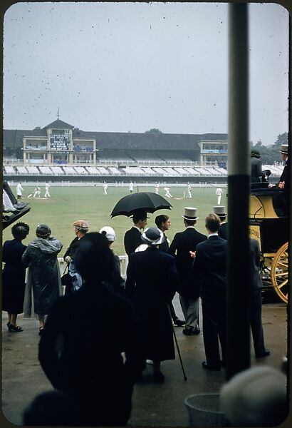 [65 Views of Eton vs. Harrow Cricket Match, London, for Sports Illustrated Article], Walker Evans (American, St. Louis, Missouri 1903–1975 New Haven, Connecticut), Color film transparency