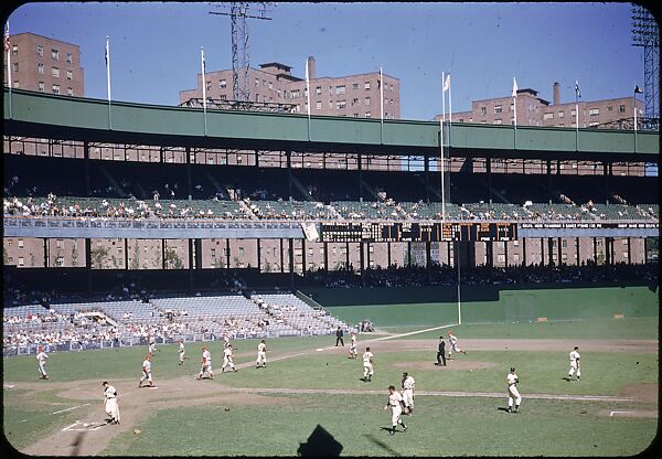 [19 Views of Baseball Game, Giants vs. Phillies, at the Polo Grounds, New York, for Sports Illustrated Article], Walker Evans (American, St. Louis, Missouri 1903–1975 New Haven, Connecticut), Color film transparency