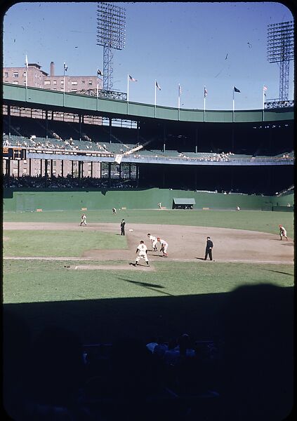 [19 Views of Baseball Game, Giants vs. Phillies, at the Polo Grounds, New York, for Sports Illustrated Article], Walker Evans (American, St. Louis, Missouri 1903–1975 New Haven, Connecticut), Color film transparency