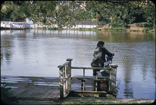 [25 Views of Fishing on the Thames River for Sports Illustrated Article], Walker Evans (American, St. Louis, Missouri 1903–1975 New Haven, Connecticut), Color film transparency 