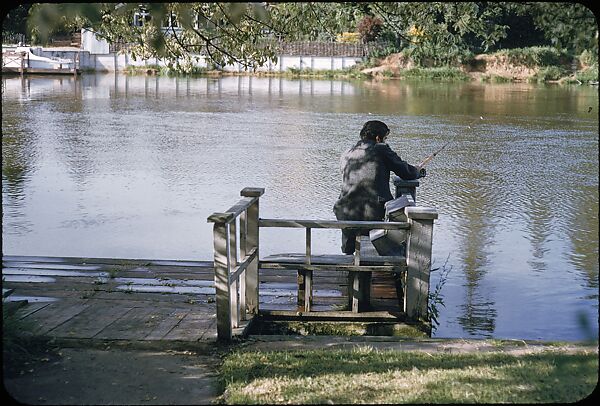 [25 Views of Fishing on the Thames River for Sports Illustrated Article], Walker Evans (American, St. Louis, Missouri 1903–1975 New Haven, Connecticut), Color film transparency
