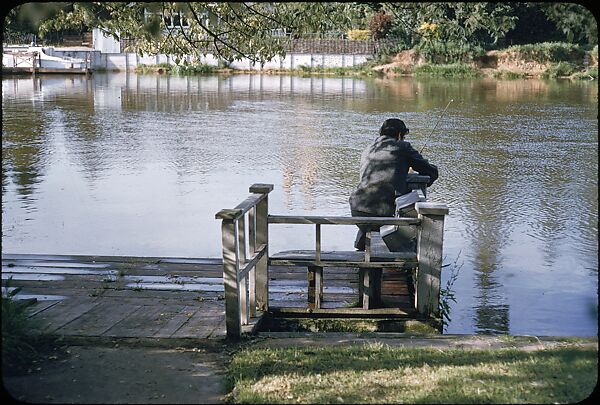 [25 Views of Fishing on the Thames River for Sports Illustrated Article], Walker Evans (American, St. Louis, Missouri 1903–1975 New Haven, Connecticut), Color film transparency