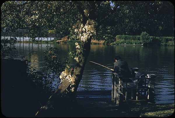 [25 Views of Fishing on the Thames River for Sports Illustrated Article], Walker Evans (American, St. Louis, Missouri 1903–1975 New Haven, Connecticut), Color film transparency