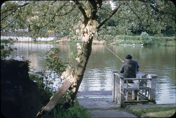 [25 Views of Fishing on the Thames River for Sports Illustrated Article], Walker Evans (American, St. Louis, Missouri 1903–1975 New Haven, Connecticut), Color film transparency