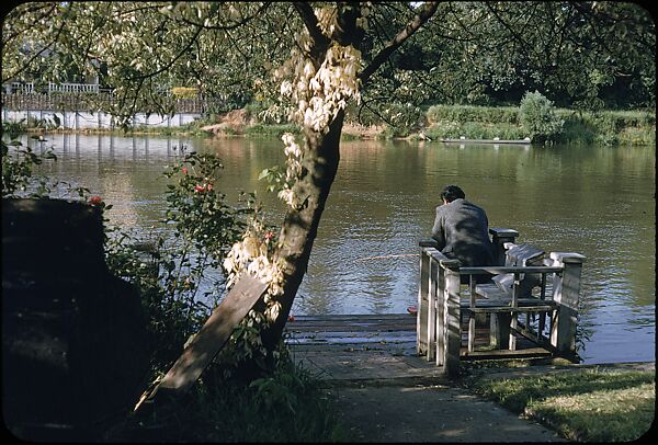 [25 Views of Fishing on the Thames River for Sports Illustrated Article], Walker Evans (American, St. Louis, Missouri 1903–1975 New Haven, Connecticut), Color film transparency