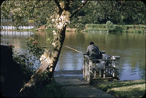 [25 Views of Fishing on the Thames River for Sports Illustrated Article], Walker Evans (American, St. Louis, Missouri 1903–1975 New Haven, Connecticut), Color film transparency