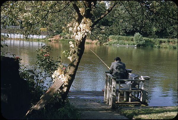 [25 Views of Fishing on the Thames River for Sports Illustrated Article], Walker Evans (American, St. Louis, Missouri 1903–1975 New Haven, Connecticut), Color film transparency