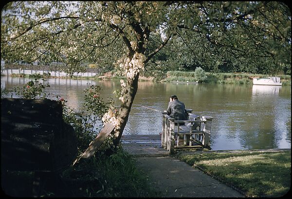 [25 Views of Fishing on the Thames River for Sports Illustrated Article], Walker Evans (American, St. Louis, Missouri 1903–1975 New Haven, Connecticut), Color film transparency