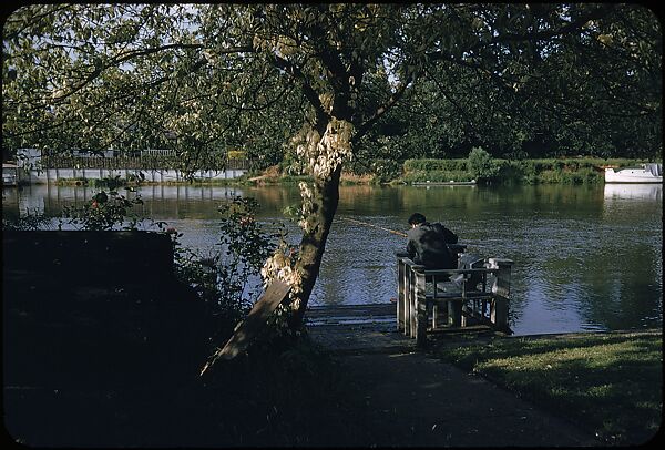 [25 Views of Fishing on the Thames River for Sports Illustrated Article], Walker Evans (American, St. Louis, Missouri 1903–1975 New Haven, Connecticut), Color film transparency