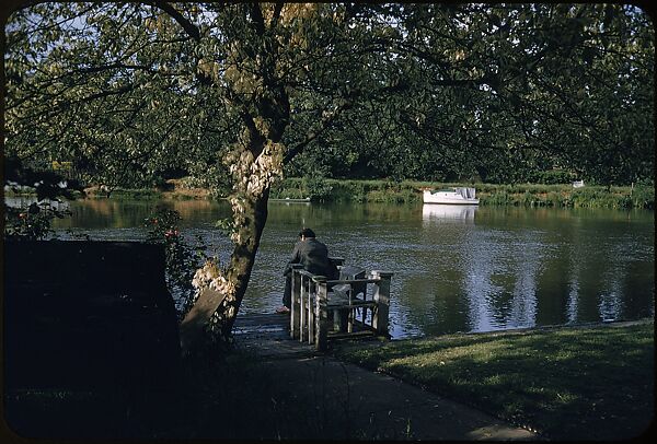 [25 Views of Fishing on the Thames River for Sports Illustrated Article], Walker Evans (American, St. Louis, Missouri 1903–1975 New Haven, Connecticut), Color film transparency